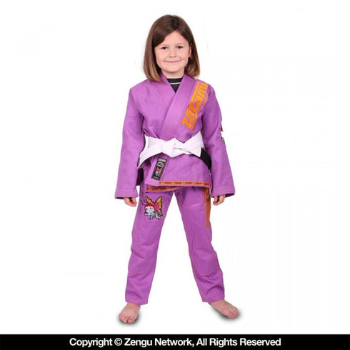 Tatami x Meerkatsu Animal Kids Jiu Jitsu Gi - Purple-3